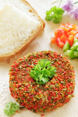 Paprikafrischk&auml;se mit Wei&szlig;brot