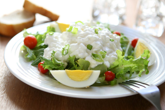 Salad with Cottage Cheese