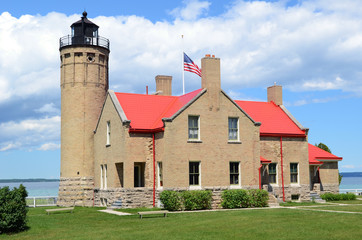 Old Mackinac Point Lighthouse in Mackinaw City Michigan © Mark Herreid