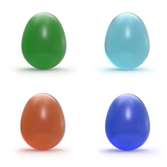 Set of gem eggs