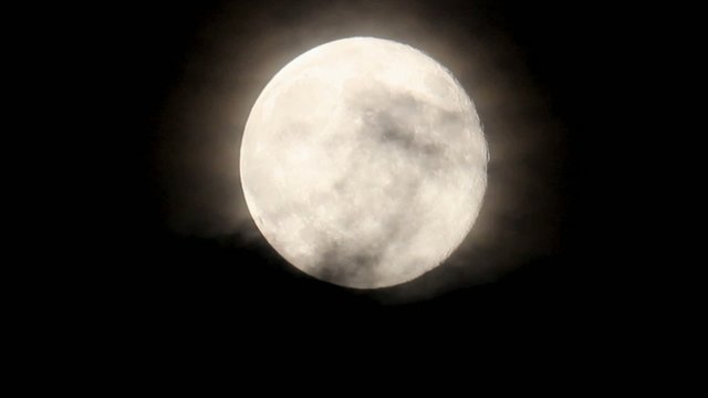 full moon in a summer night