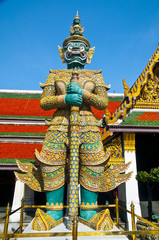 Giant at The temple in the Grand palace area.