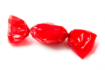 red candy wrapped in foil