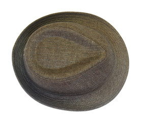 brown hat on the white background