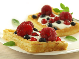 Waffles with additions