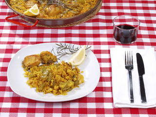 Paella in a Restaurant