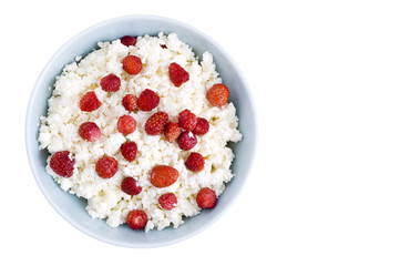 cottage cheese with wild strawberry