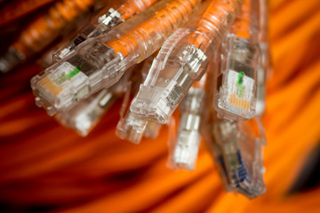 network cables macro