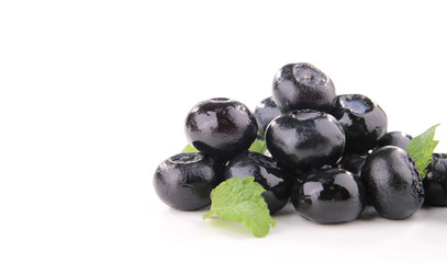 isolated blueberry