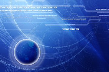 Globe technology concept