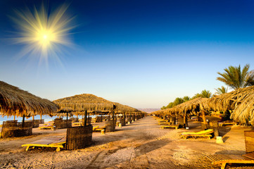 Fine  beach in the Egypt.