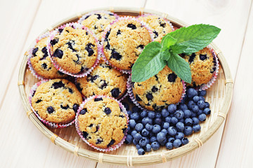 mascarpone and blueberry muffins