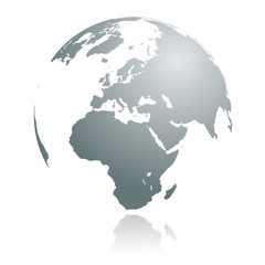 Globus 3D silver