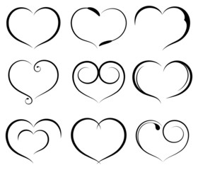 Set of symbol heart