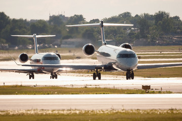Aircraft on tarmac