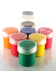 Paint in jars