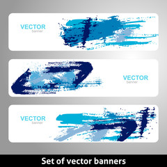 Set of vector banners