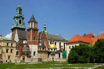 Fototapeta na wymiar Katedra na Wawelu, Wawel w Krakowie