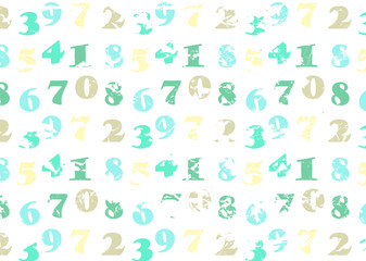abstract vintage background with numbers