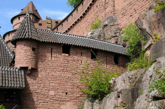 the chateau du Haut Koenigsbourg in Alsace