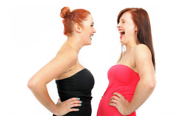 laut lachen