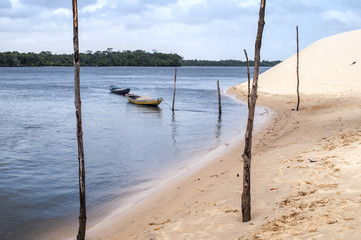 Sand dunes of the Lencois Maranheses in Brazil
