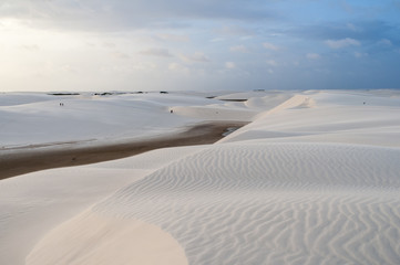 Sand dunes of the Lencois Maranheses in Brazil