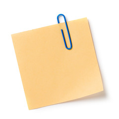 Note with a paper clip