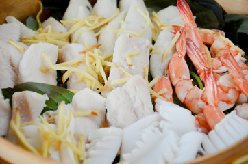 close up seafood
