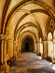 Fototapeta premium Cloister of Se Velha in Coimbra, Portugal