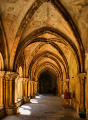 Cloister of Se Velha in Coimbra, Portugal