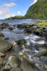 Petit cours d'eau vers la mer , Anse des cascades