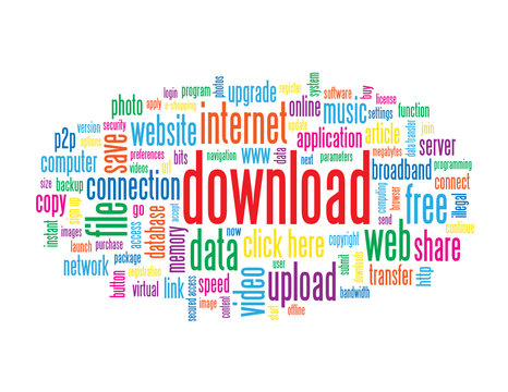 "DOWNLOAD" Tag Cloud (web internet free data file upload button)