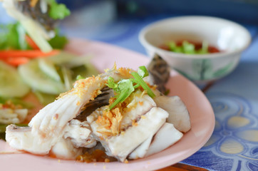 steamed fish