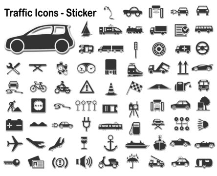 Traffic Sticker Set
