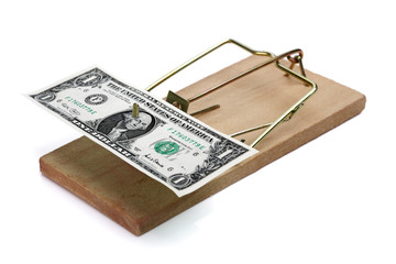 Mouse trap with money as incentive