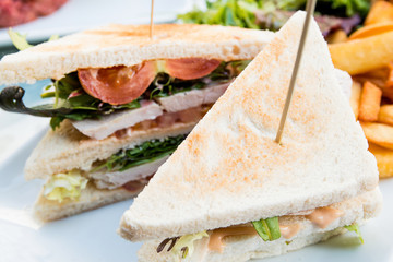 Sandwich with chicken