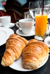 Breakfast with coffee