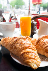 Breakfast with coffee