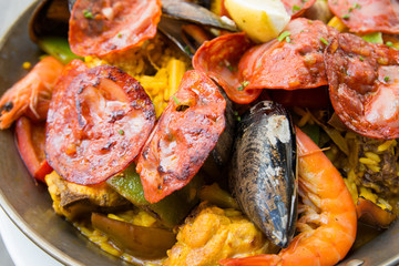 Prawn with rice