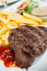 juicy steak beef