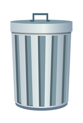 vector icon trash can