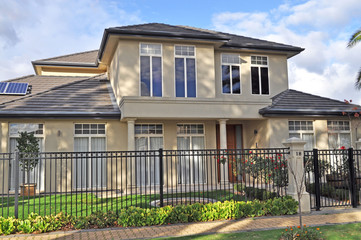 Exterior facade of a Australian house