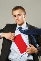 Superhero businessman