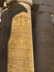 Temple of Karnak on the west Bank of the River Nile Egypt