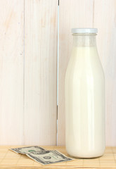 Concept of delivery milk
