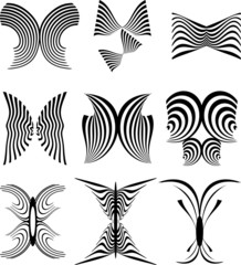 butterfly vector logotype for beauty salon, perfume, fashion, tattoo or your any use