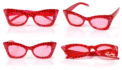 Red glasses in the dot