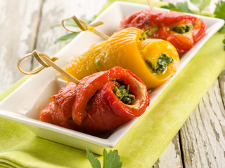 capsicum stuffed with parsley capers and anchovies