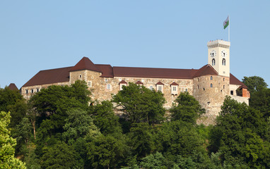 Fototapeta na wymiar Ljubljana Castle, Słowenia, Europa